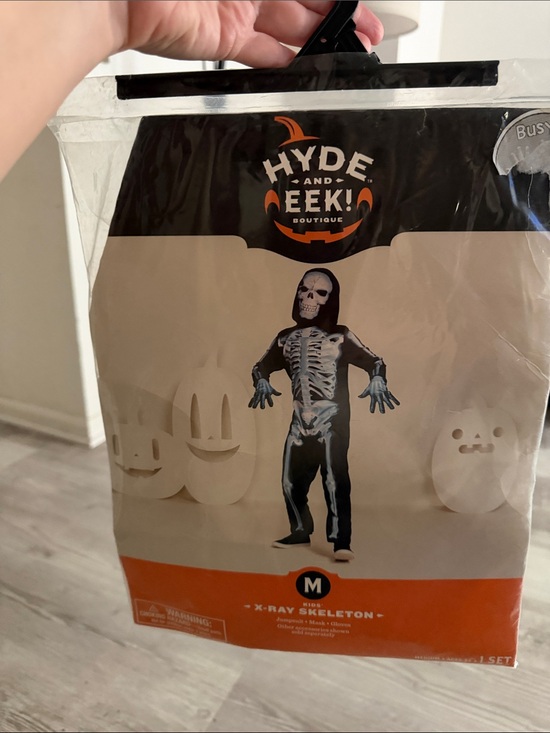 Other - Kids' Black X-Ray Skeleton Costume - Medium